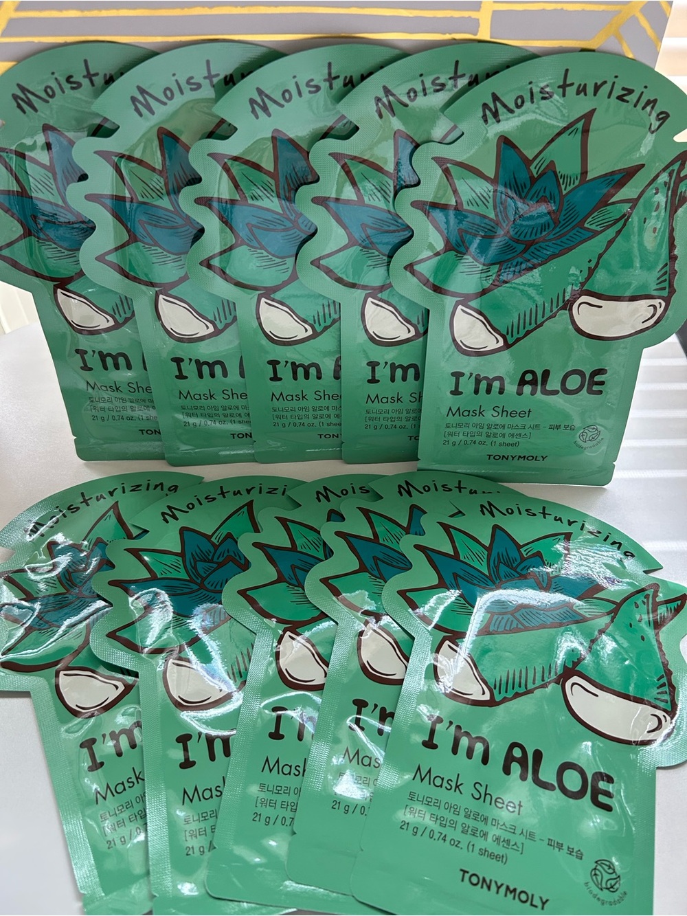 ✨ TONYMOLY I’m Aloe Sheet Mask Set 10 Pack New Factory Sealed ✨